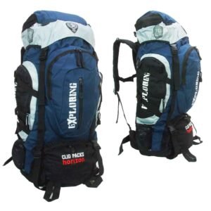 Mochila camping 70 litros clio MC5386 poliéster resistente semi impermeável costuras duplas